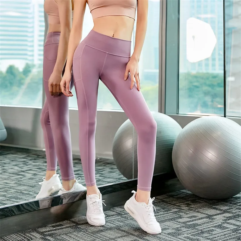 Sexy Sport Leggings Women High Waist Peach Hip Leggings Running Fitness Exercise Sportswear Female Stretchy Fitness Pants