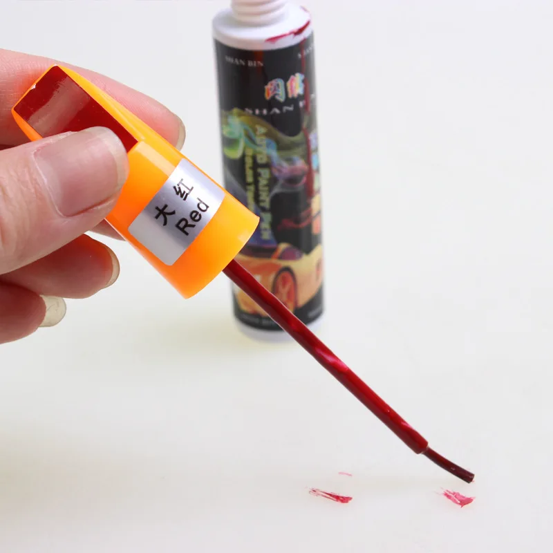 Repairing paint brush for car repairing pen and car paint repairing red black white silver grey paint brush for vehicle. too