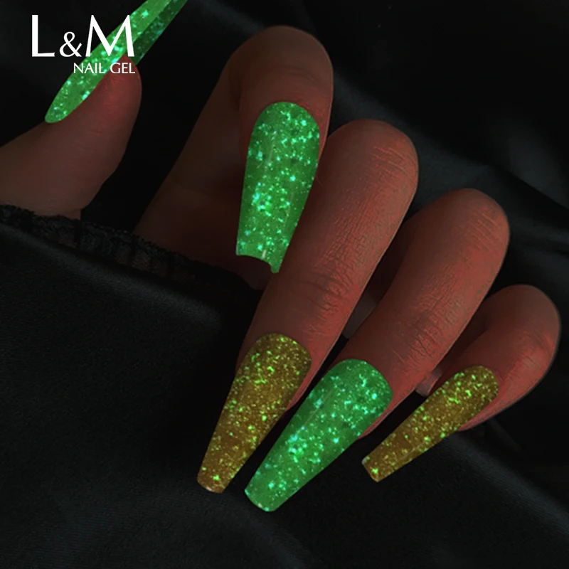 

ibdgel Luminous UV Gel top and base coat Nail Art Color Varnish hybrid Neon Gel Lak Glow in Dark Nail Gel 15ml Soak Nail Polish