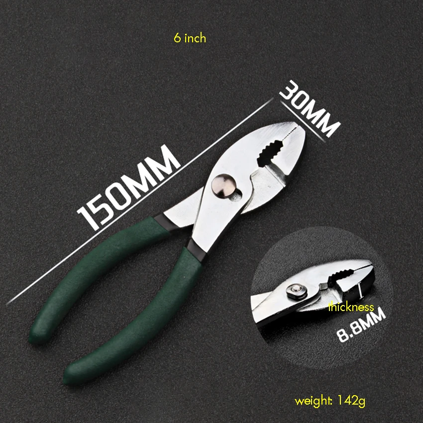 Squid Pliers Auto Car Repair Tool Multi-functional Adjustable Fishtail Pliers Fish Mouth Pliers 6 Inch / 8 Inch / 10 Inch