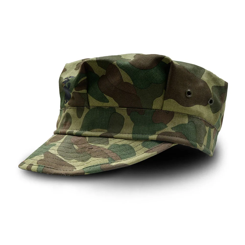 

WWII WW2 US ELITE ARMY PACIFIC CAMOUFLAGE CAMO OCTAGONAL FIELD CAP HAT