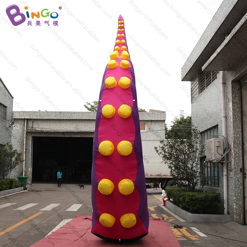 16.4 Feet Tall Inflatable Purple Octopus Tentacle For Carnival / Giant Blow Up Tentacle Balloon Toys inflatable Toys For Sale