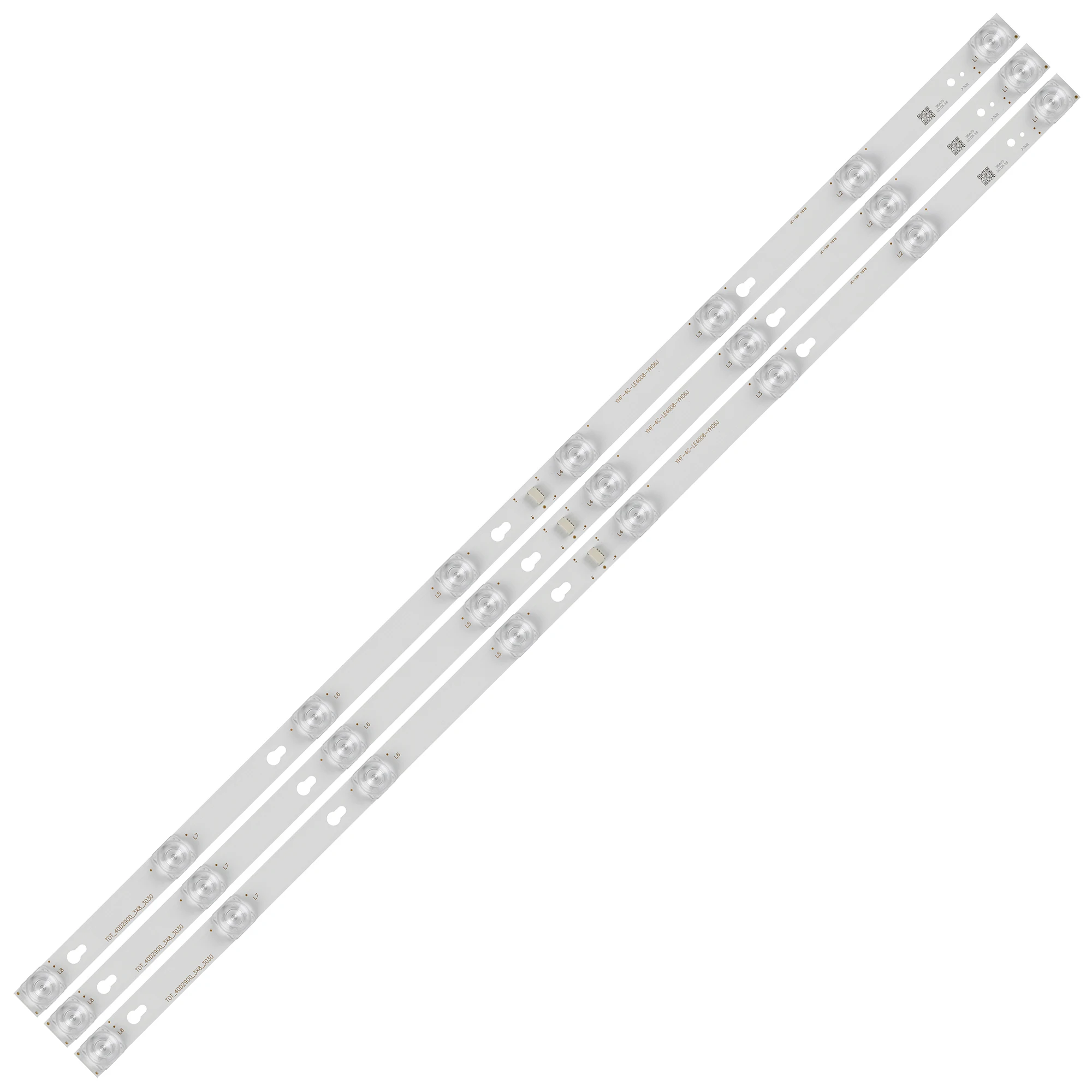 Lampu latar LED strip 8 lampu untuk Toshiba 40A730U 40l2600 40S305 YHB-4C-LB4008-YH05J YHA-4C-LB4008-YH07J