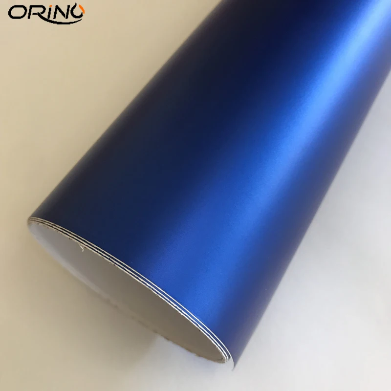 Matt Metallic Blue Vinyl Car Wrap Foils With Air Release Film DIY Styling Matte Chrome Car Sticker Decal