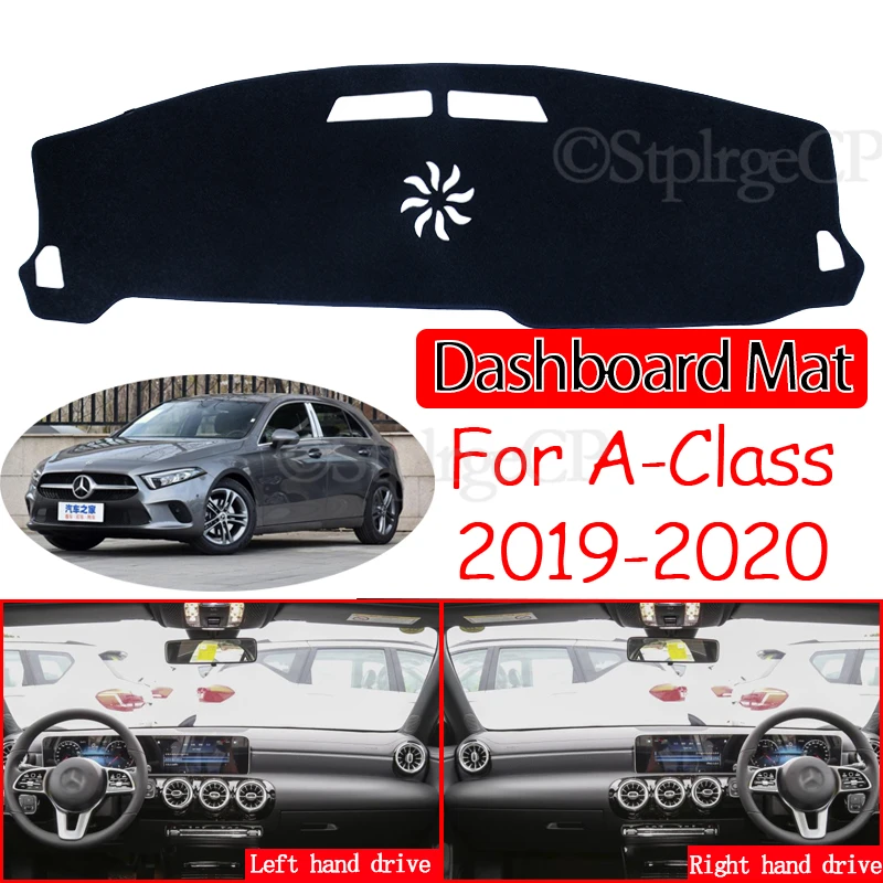 for Mercedes Benz A-Class W176 W177 Anti-Slip Mat Dashboard Cover Pad Sunshade Dashmat Accessories A-Klasse A160 A180 A200 A45