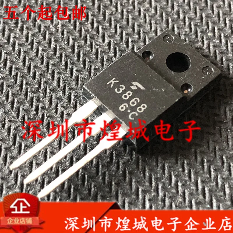 10PCS/Lot   K3868 2SK3868  TO-220F 500V 5A 5