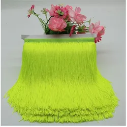 Long Fringe Lace Tassel Polyester Lace Trim Ribbon Latin dance skirt curtain fringes for sewing DIY Accessories SAD01