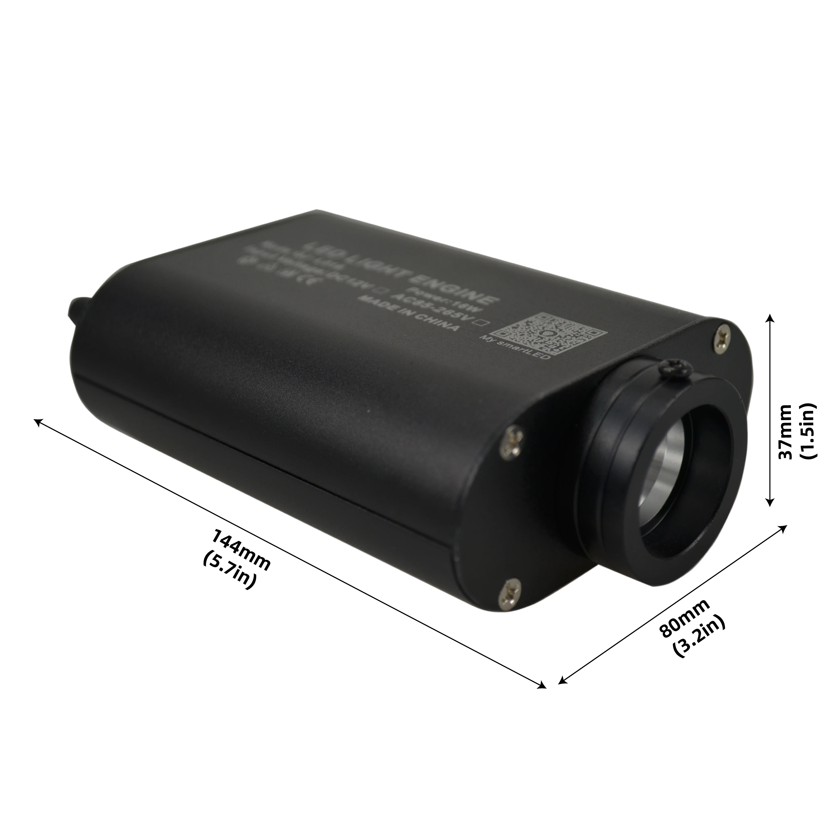 16W RGBW APP Led Lights Ceiling Strarry Sky Effect Car Sound Music Control Light Engine With 0.75mm End Glow Fiber Optic Kit