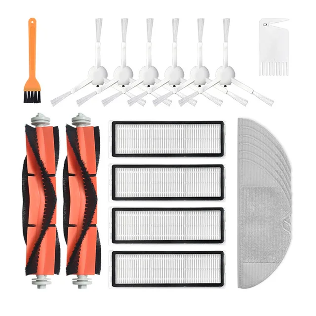 New Main Brush Hepa Filter Side Brushes Mop Cloth for Xiaomi Mijia Vacuum 1C 2C 1T F9 Vacuum Cleaner STYTJ01ZHM and STYTJ02ZHM