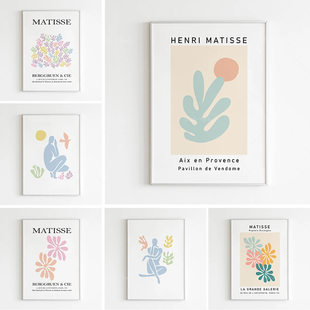 

Matisse Print Prints, Printable Wall Art Matisse Exhibition Poster Minimalist Art Gallery Wall Set Pastel Prints