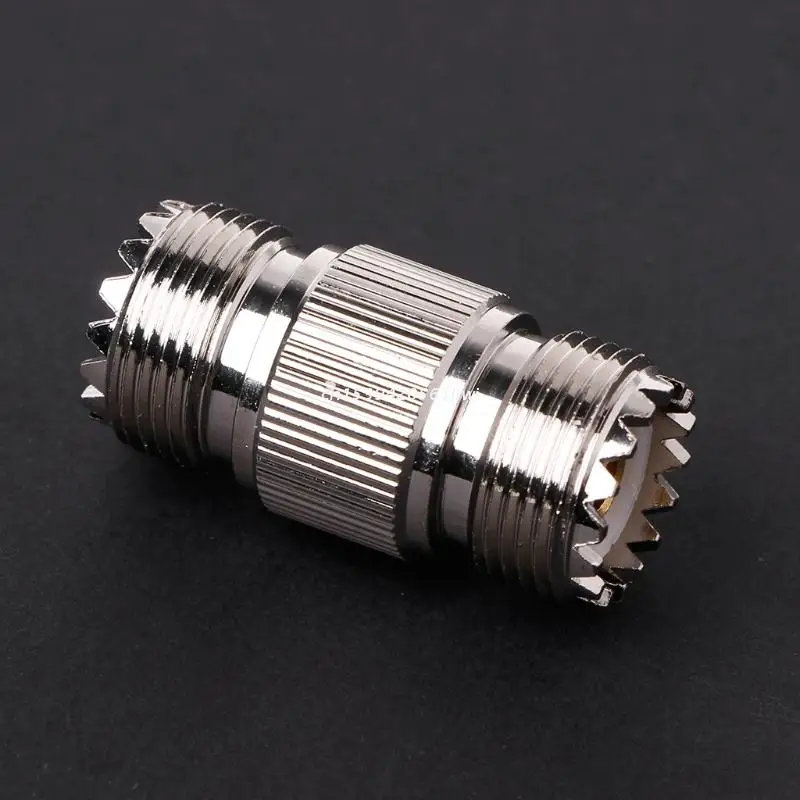 UHF PL-259 SO-239 Female To UHF Female RF Straight Connector Adapter Nickel Dropship