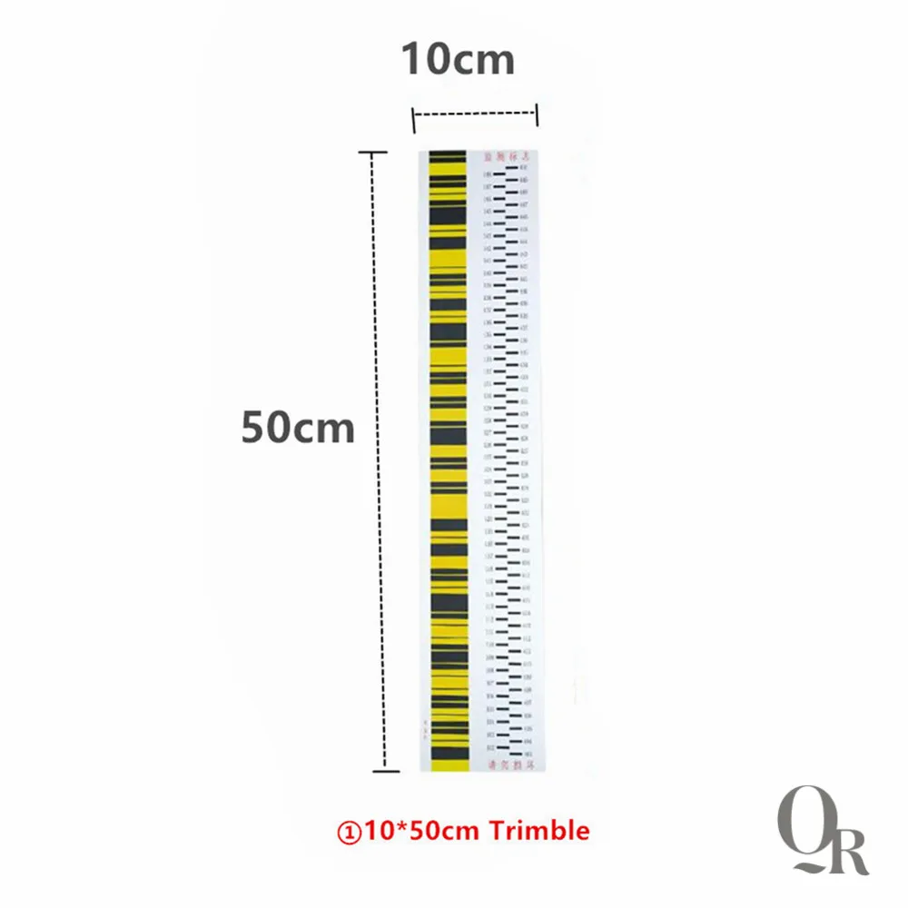 5 PCS Settement Observation Sticker 10*35cm/10*50cm For Surveying
