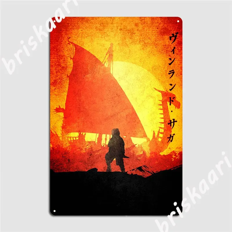 Vinland Saga Metal Plaque Poster Plates Cinema Garage Bar Cave Personalized Tin Sign Poster