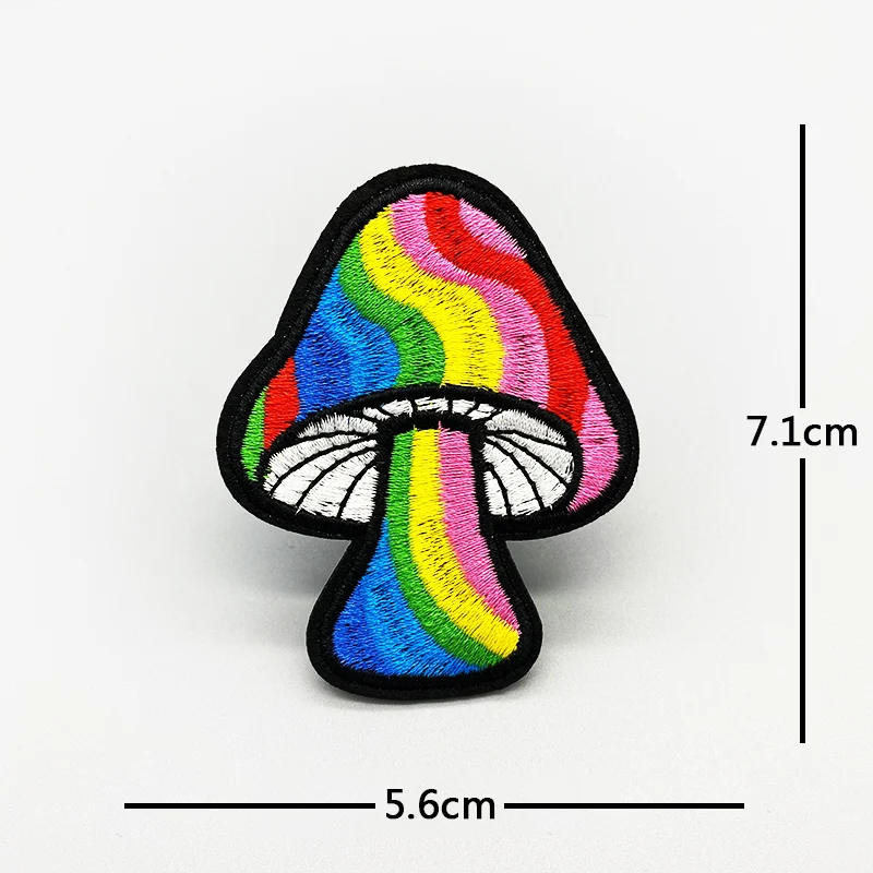 Rainbow Peace clover candy Iron On Patches For Clothing Flag Gay Pride Embroidered Patch Sticker On Clothes DIY Appliques Decor