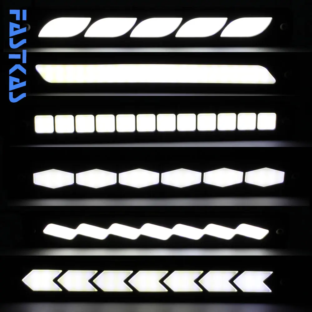 LED DRL Daytime Running Light 100% Waterproof COB White Color Day Light Fog Light Turning Signal Flexible Cars Running Light