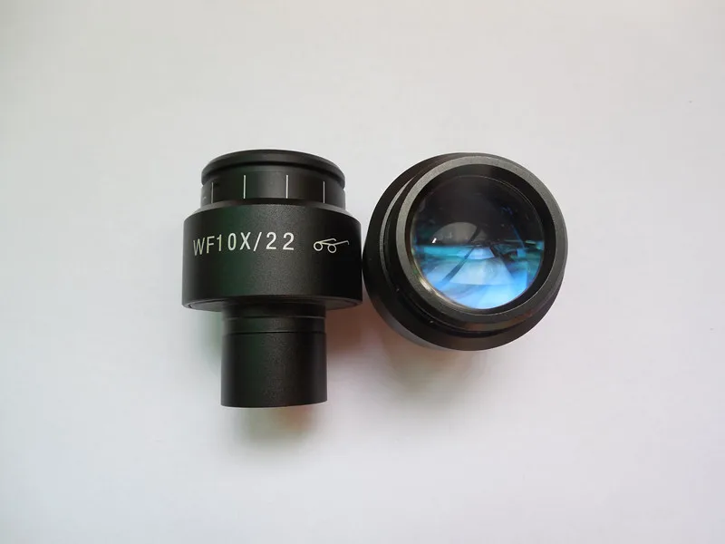 Diottrie regolabile WF10X/22mm oculare per microscopio biologico lente grandangolare per occhiali alti