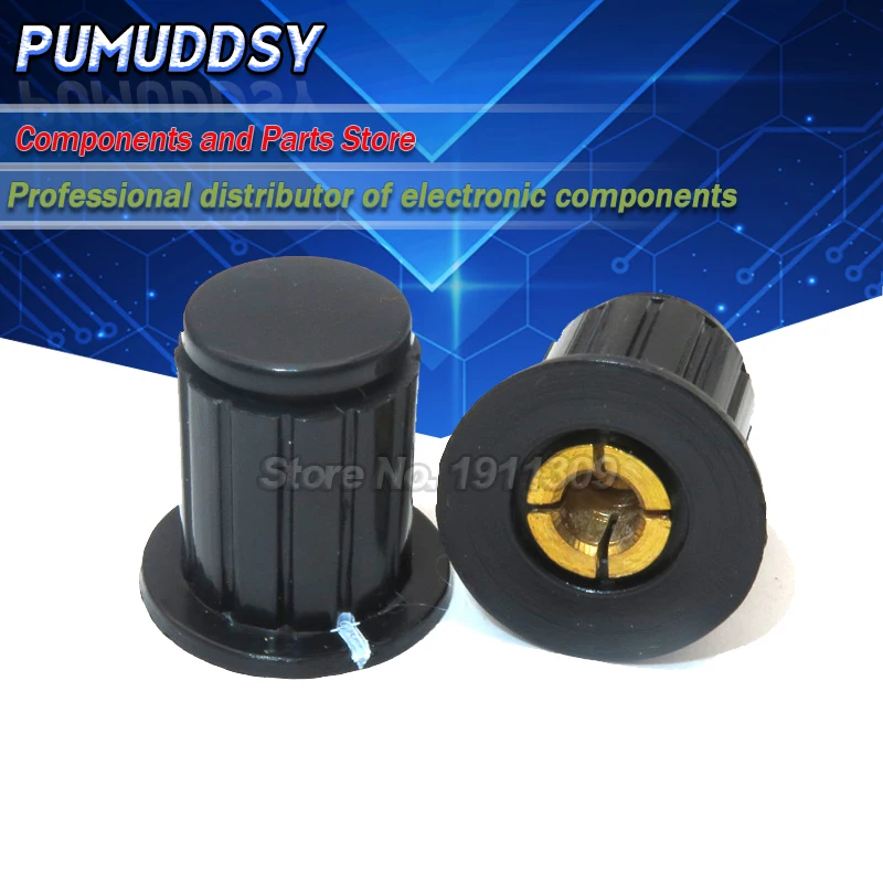 

5PCS black knob button cap is suitable for high quality WXD3-13-2W - turn around special potentiometer knob