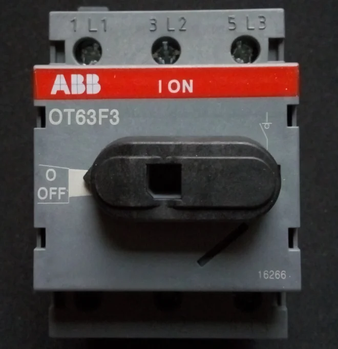 

original new ABB isolation switch OT63F3 63A 600VAC warmly for 1 year 1pcs