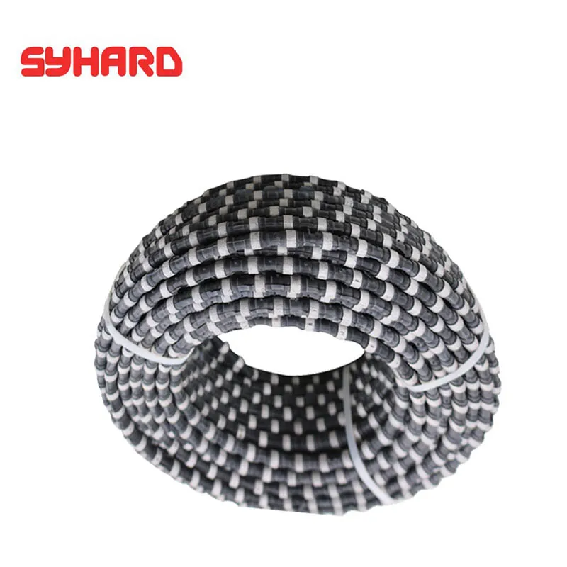 11.5mm Rubber Wire Saw Diamond Cutting Tools For Granite Concrete Mining Marble Stone Quarry