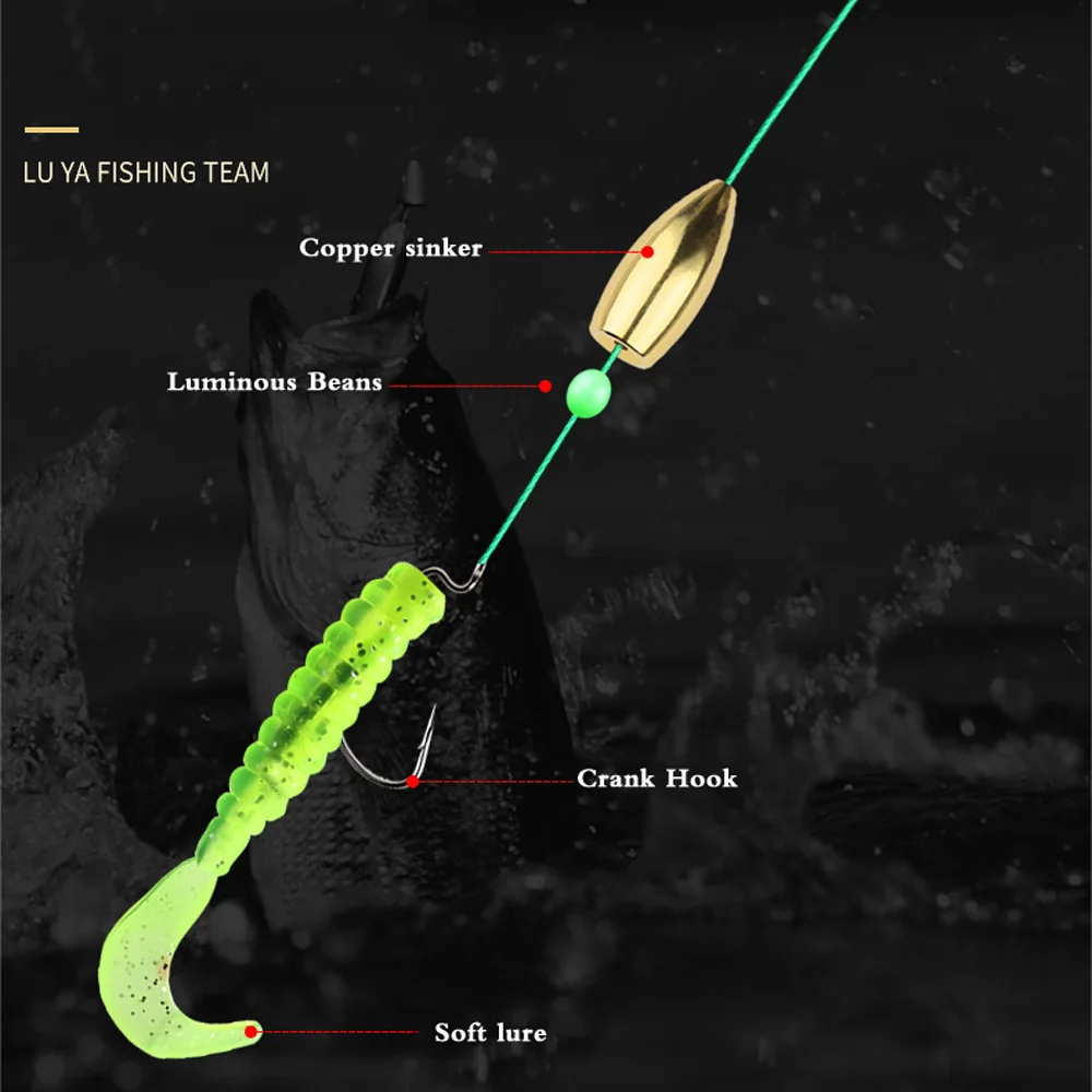 Plomo Bullet Weight latón para rig de pesca - imagen 4