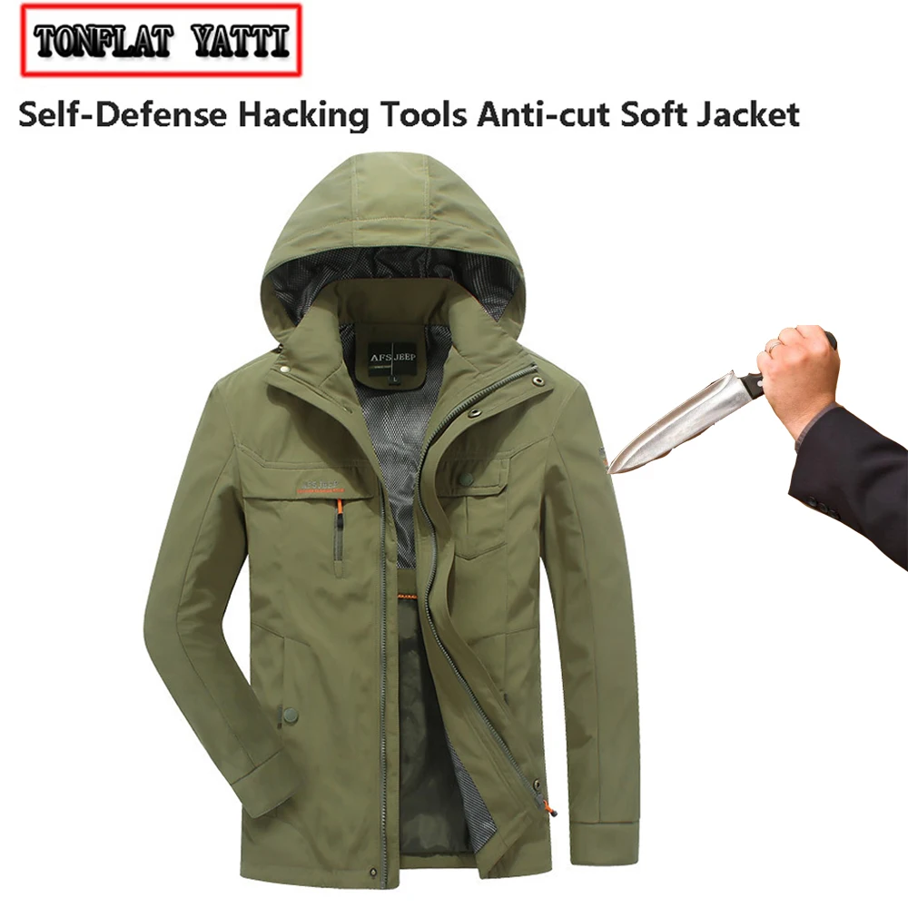 

Anti-Cutting Stab-Resistant Military Tactics Outdoor Jacket Self-Defense Stealth Anti-Hacking Police Fbi Protective Clothing