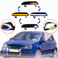 LED Dynamic Turn Signal Blinker Flowing Water Blinker Flashing Light For VW GOLF 5 GTI Jetta MK5 Passat B5.5 B6 Sharan