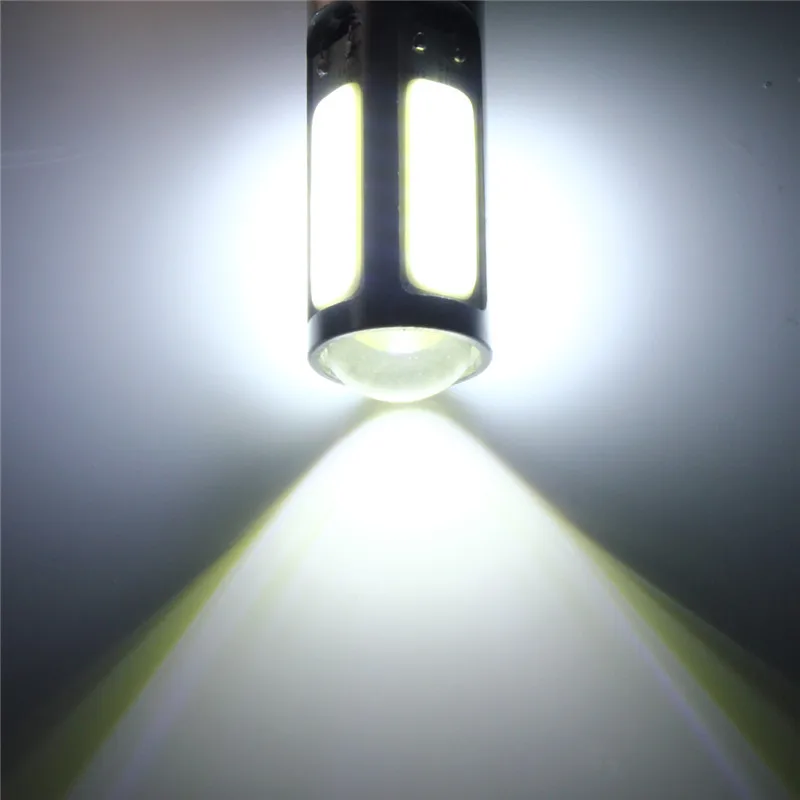 2pcs/lot 10W H6M PX15d COB LED Headlight Motorcycle Fog Light Bulb 6500K White Universal
