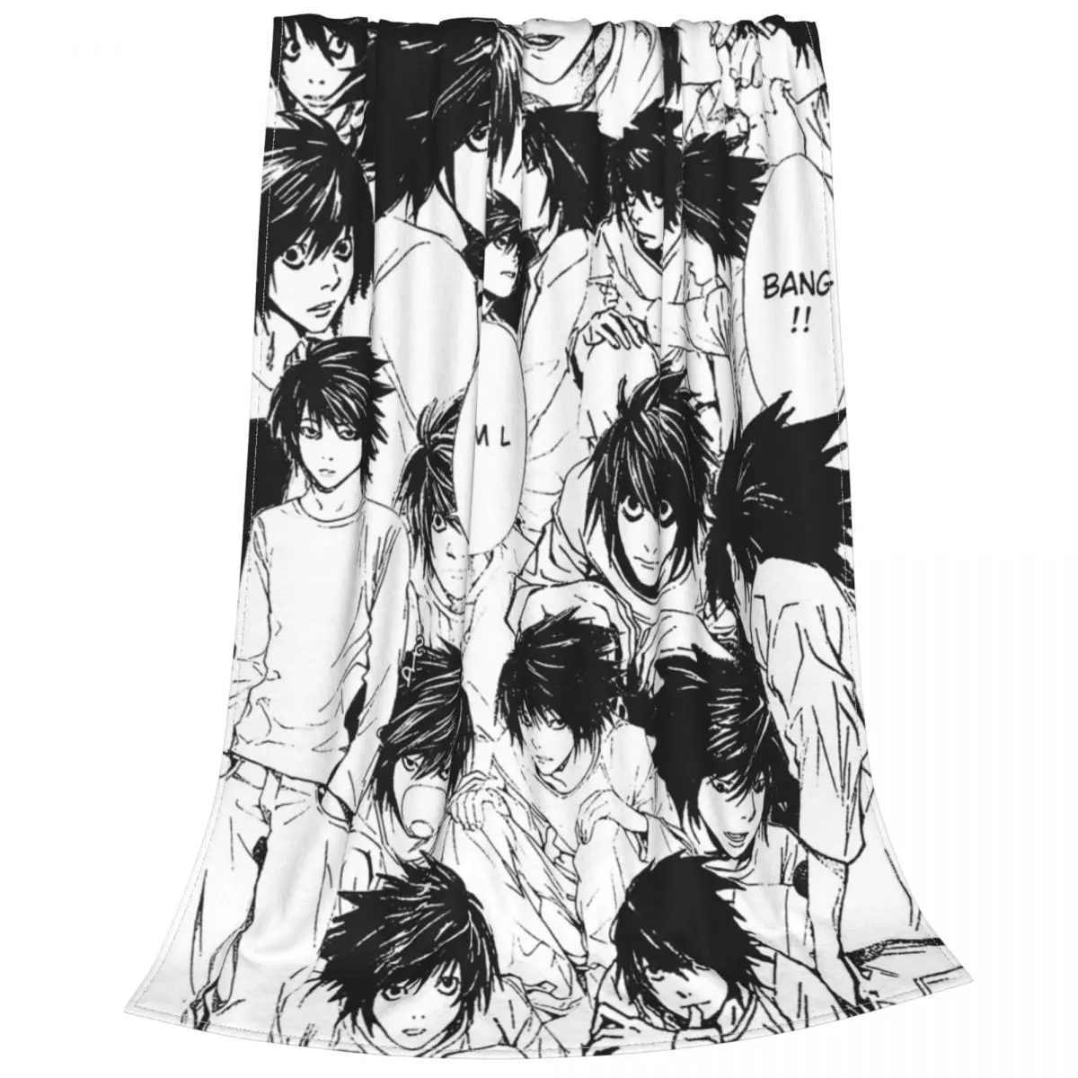 Lawliet Collage Blanket Anime Fleece Throw Blankets Bedroom Sofa Decoration Soft Warm Bedspreads