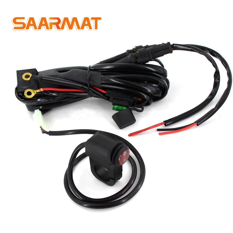 1set Motorbike car light 12v 24v 15A Relay switch control line group for automotive car worklight spotlight motorcycle headlight