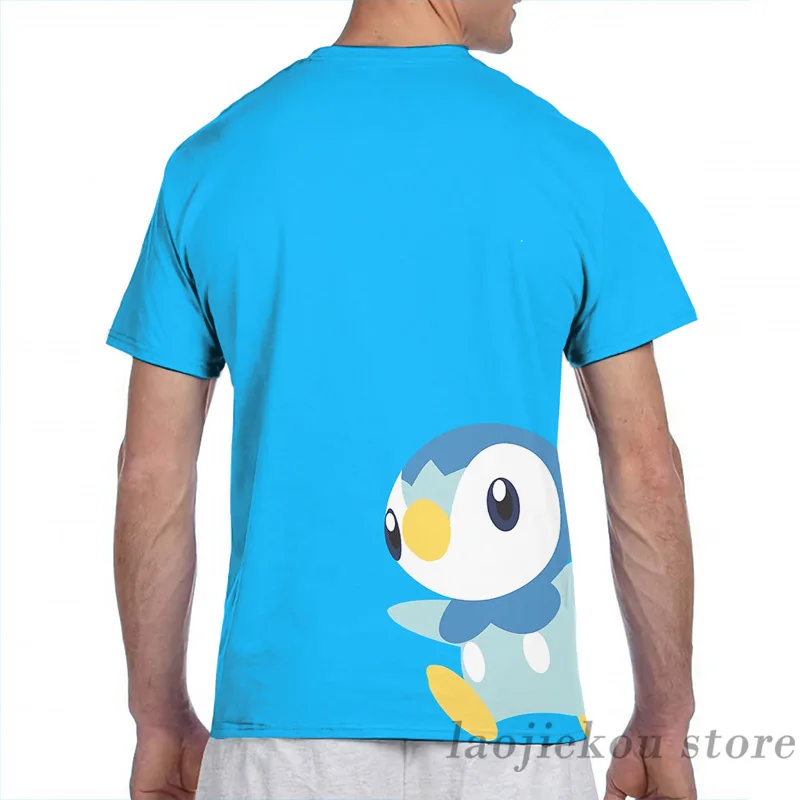 Piplup Design men T-Shirt women all over print fashion girl t shirt boy tops tees Short Sleeve tshirts