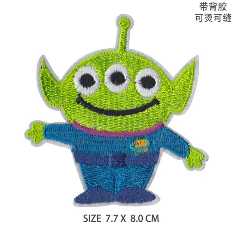 Toy Story alien Space Patch for Clothing Iron On Embroidered Clothes Patches For Clothing Stickers DIY Apparel Accessories