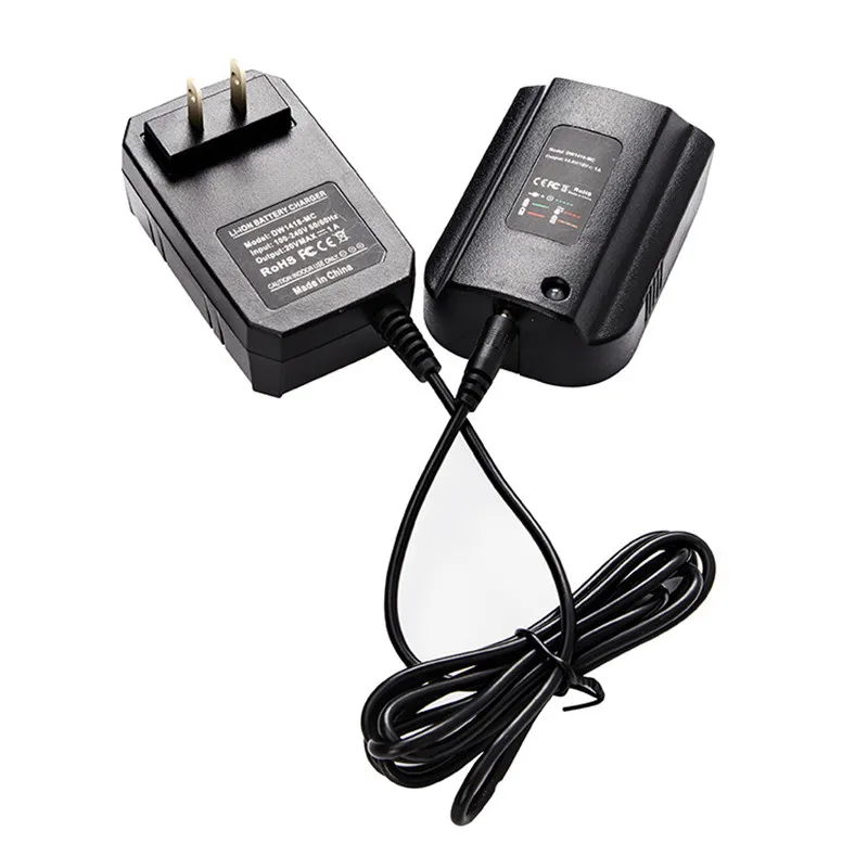 110V-220V Sau Công Nguyên/DC Adapter 12V Sạc Dành Cho Dewalt 14.4V 18V DCB105 DCB015 DCB105 DCB118 DCB101 Mỹ Phích Cắm Châu Âu