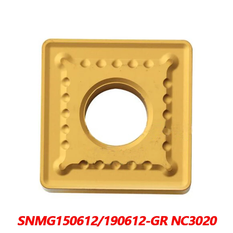 100% SNMG SNMG150612-GR NC3020 SNMG190612 Carbide Insert Blades Applied To Steel Processing South Korea Imported High Efficient