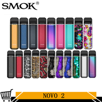 Original SMOK Novo 2 Pod Kit 800mAh Battery 2ml  Cartridge Mesh Coil 1.0ohm DC MTL Vaporizer Electronic Cigarette