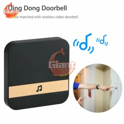 US EU AU Plug Doorbell Receiver Wireless Ding Dong Doorbell Smart Dingdong Machine Door Ring Use with Wireless Video Doorbell