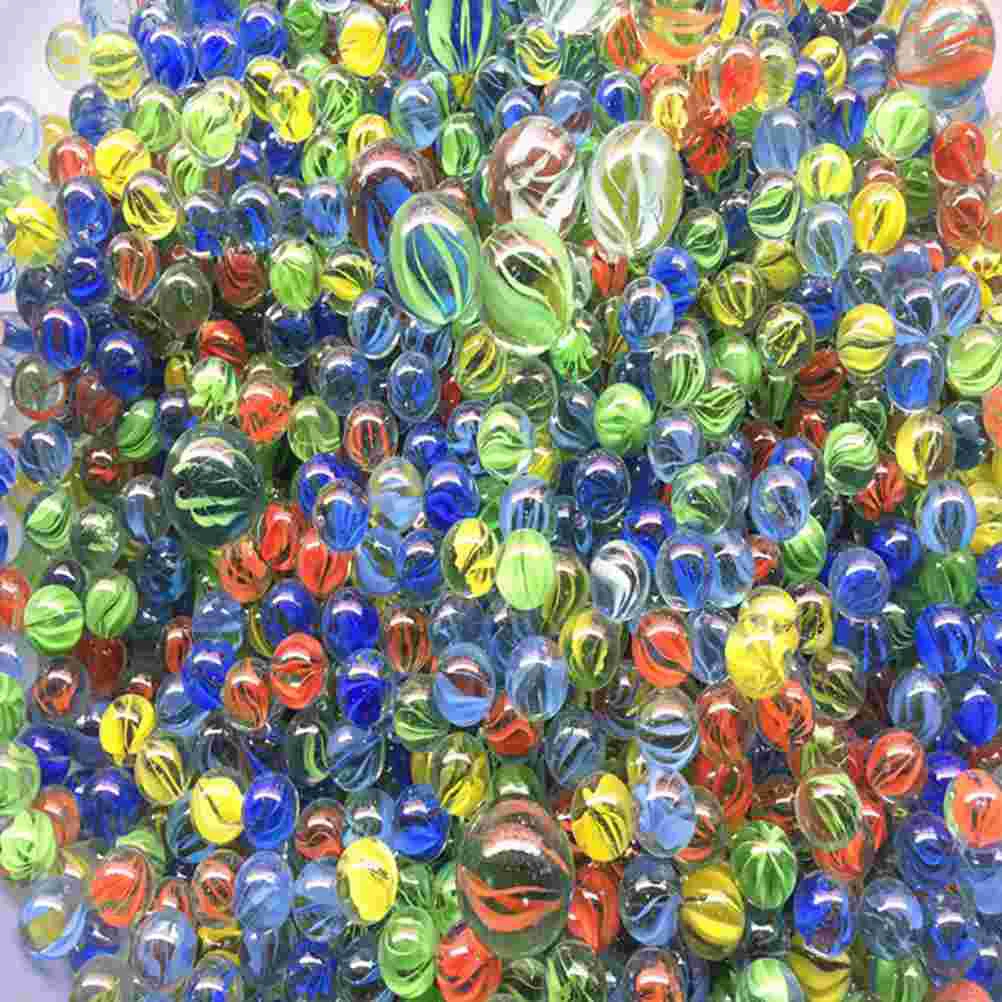 50PCS 14-16mm Colorful Glass Marbles Kids Marble Run Game Marble Solitaire Toy Accs Vase Filler&amp Fish Tank Home Decor