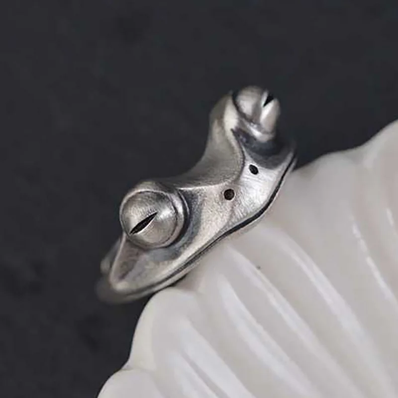 Vintage Chic Katzen-Tier-Knöchelringe für Frauen, Charmante Gothic Punk Frosch-, Hasen-, Oktopus-Offene Fingerringe, Modeschmuck – Detail 36