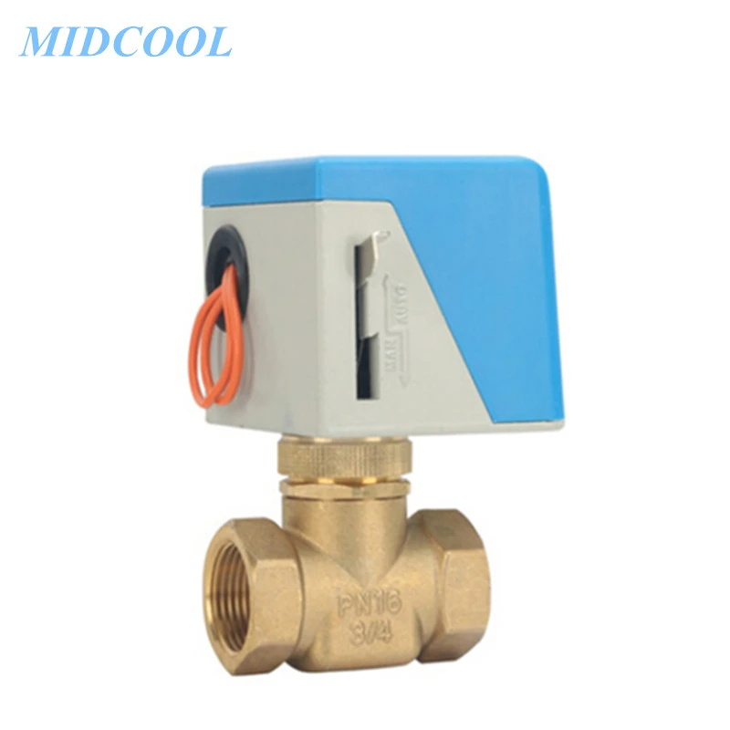 Electric Ball Valve Air Conditioning Fan Coil Electric Valve Normally Closed VA-7010-8503 1/2