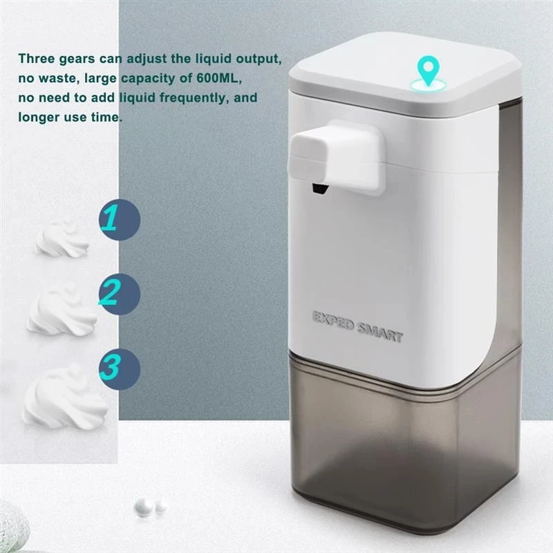 Touchless التلقائي رغوة هلام موزع 600 مللي اليد غسالة موزع الصابون الكهربائية قابل للتعديل الأشعة تحت الحمراء Sensorhand غسالة