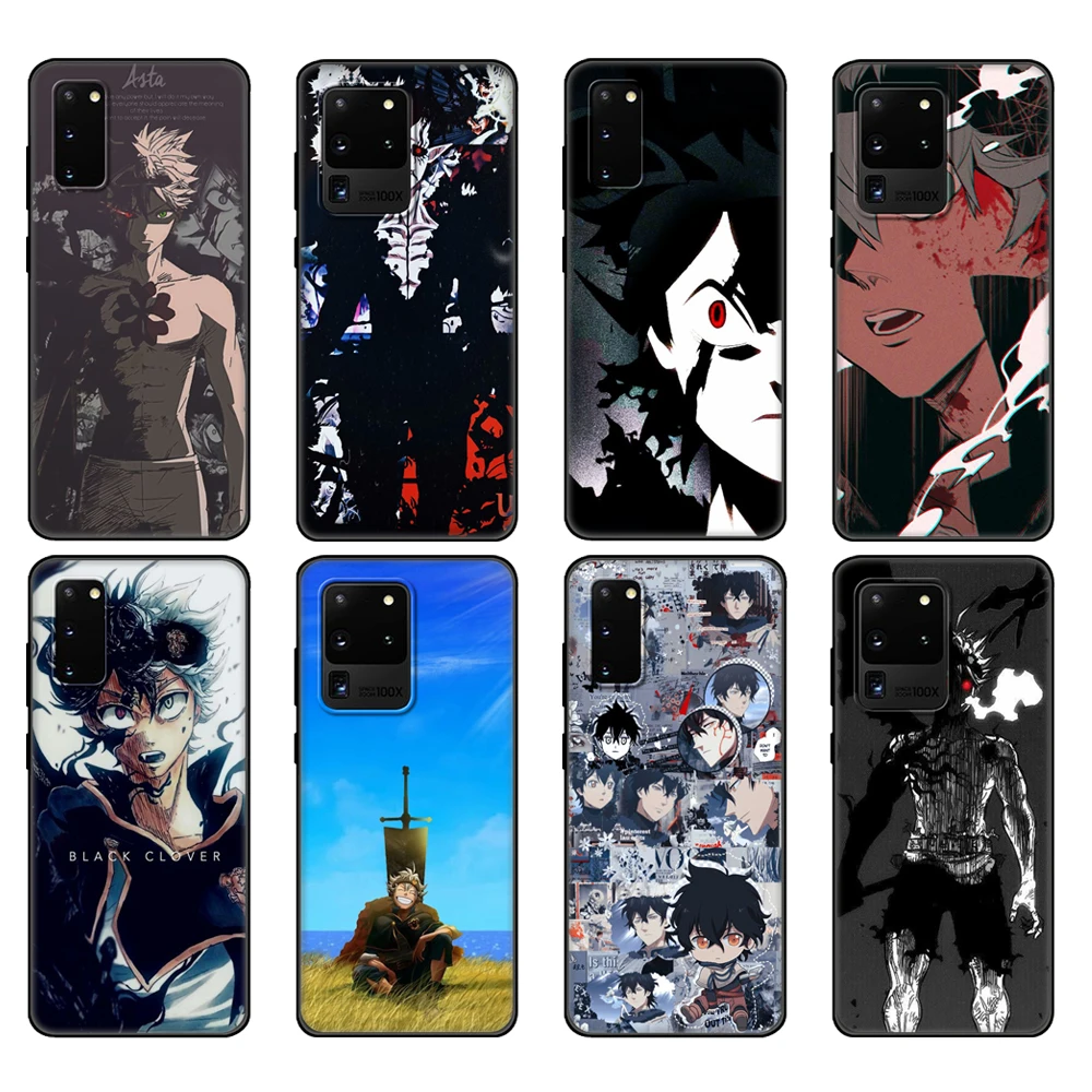 Black tpu Case For Samsung galaxy S20 /S20 PLUS/S20 ultra/S20+ /S20FE back cover Anime