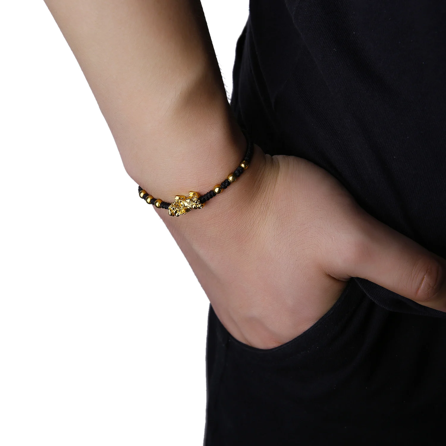 Chinese Style Feng Shui Pi Xiu Bracelet & Bangle New Fashion Lucky Red Rope Weaving Charm Bracelet Bring Wealth Health Jewelry