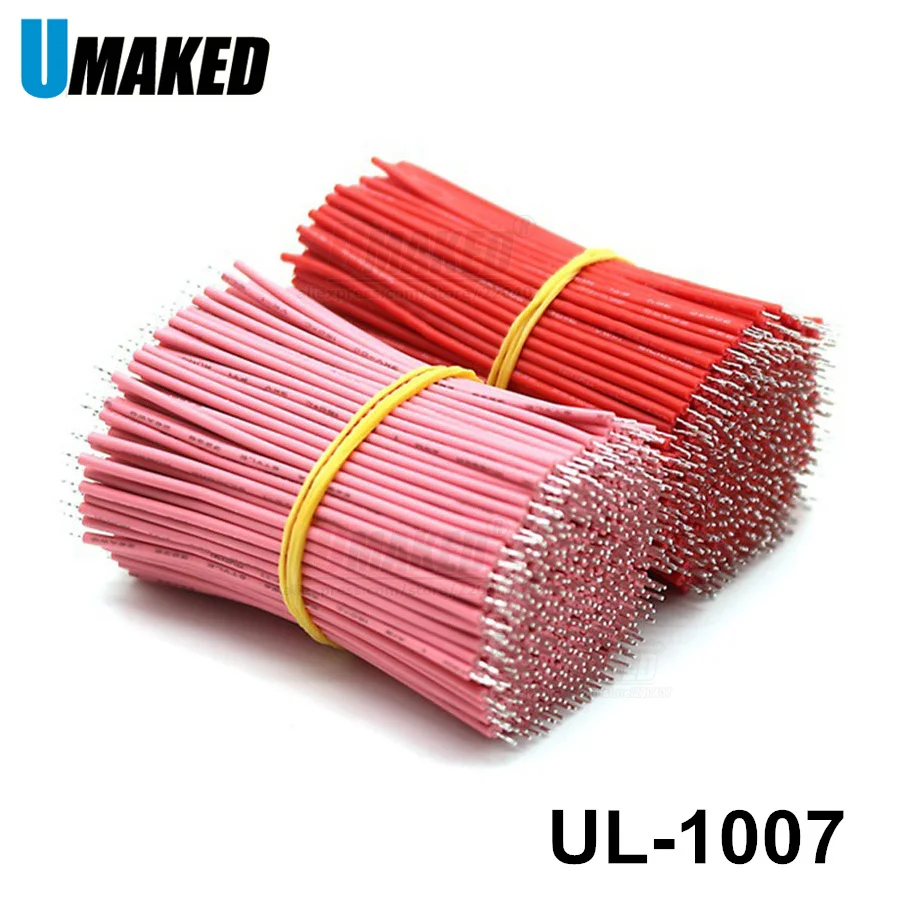 

20 шт. UL-1007 светодиодный кабель для пайки печатной платы 22/24/26AWG 10 см кабель-перемычка оловянные проводные провода цвет на выбор сварные кабели удлинение