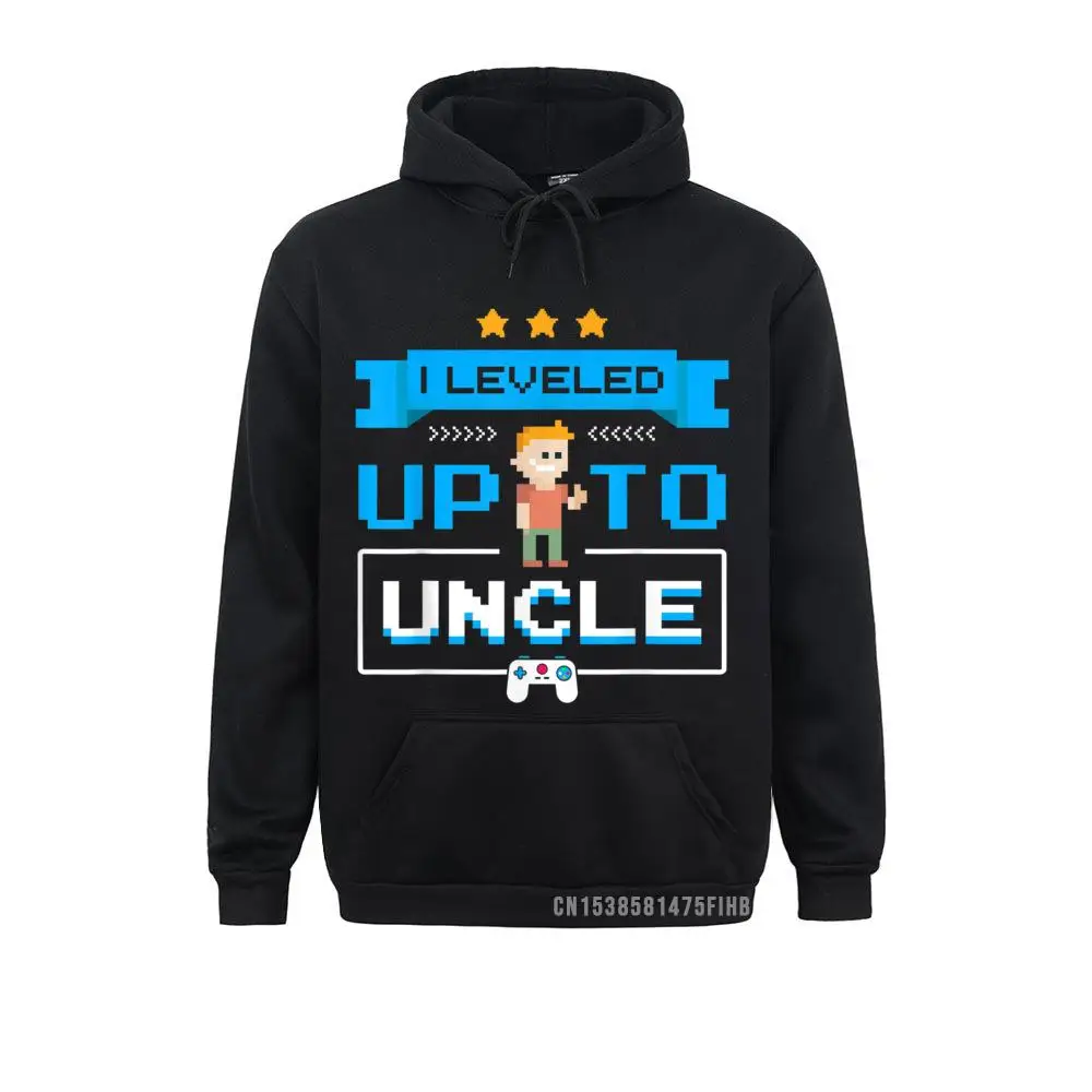 Uncle Gamer Gifts Leveled Up To Uncle Pregnancy Announcement Hoodie Novelty Hoodies Women's Sweatshirts Custom Winter