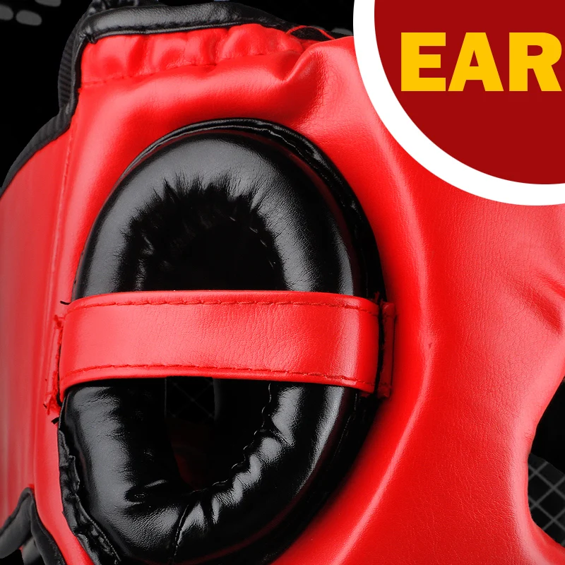 Promozione boxe MMA casco di sicurezza protezioni per ingranaggi per la testa formazione per bambini adulti copricapo Muay Thai Kickboxing caschi