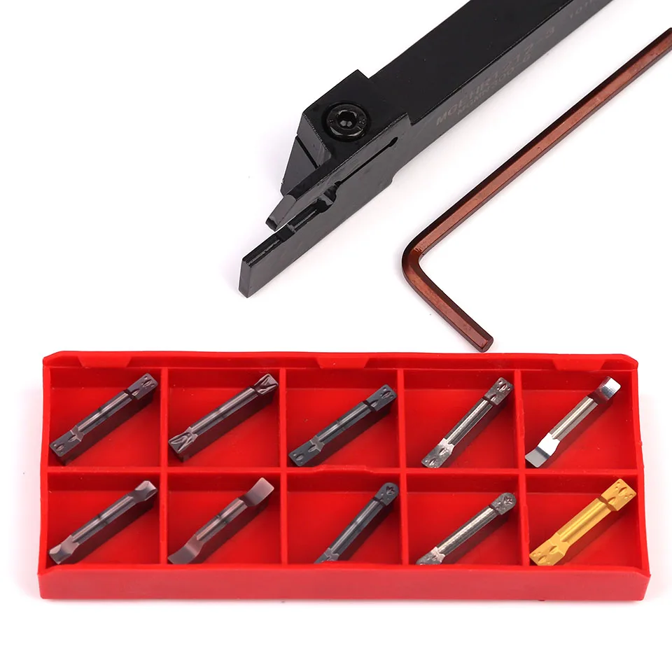 1PC MGEHR1010 MGEHL1010 MGEHR1212 MGEHL1212 with 10PCS MGMN-G MRMN-G MGGN-JM Carbide grooving tool CNC lathe groove set