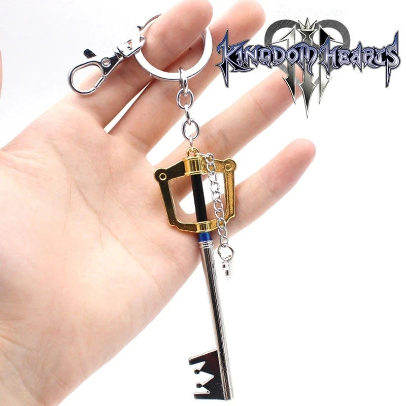 Kingdom Hearts Cosplay Accessories Sora's Keyblade Key Pendants Key Chain Anime Figures Weapon Charm Keychains