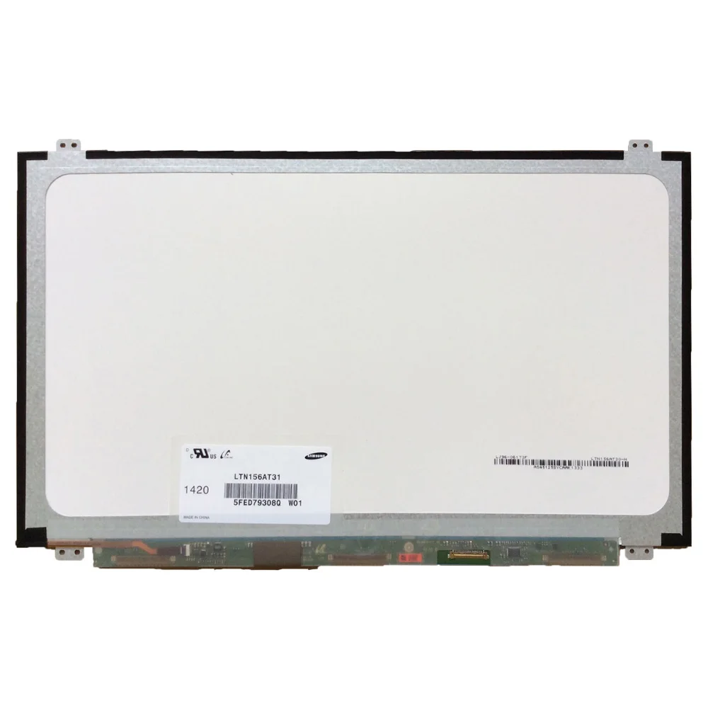 

15.6" inch Laptop slim Screen LTN156AT31/LP156WH3 TPS1/NT156WHM N12/LP156WHU TPA1/B156XW04 V.8/B156XTN03.1 LED Panel