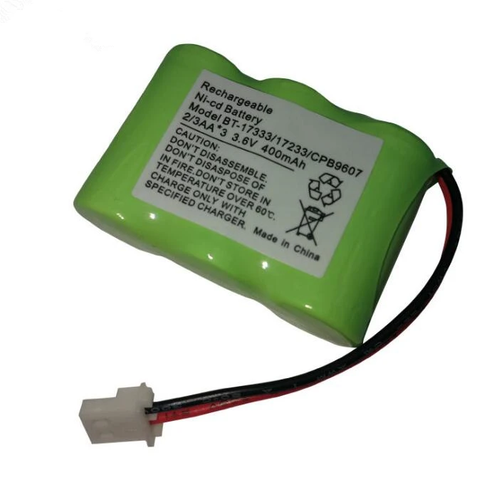 10 sztuk 3.6V 400mAh ni-cd baterii dla Vtech BT-17333 BT-163345 BT-27333 2/3AA 3.6V akumulator BT17333 BT163345 BT27333