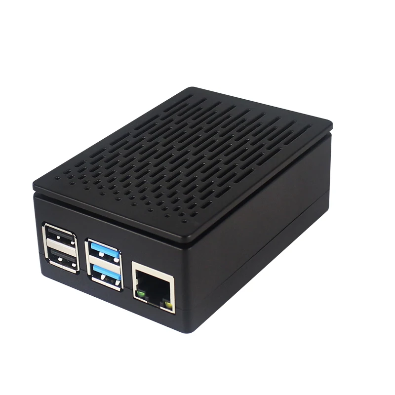 Raspberry Pi 4 Model B Abs Case Black Dual Gebruik Shell Prectective Doos Met Koelventilator Voor Pi 4 Ook ondersteuning 3.5 Inch Scherm