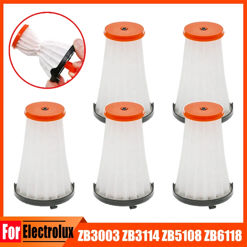 استبدال الغبار فلاتر هيبا اكسسوارات ل إلكترولوكس ZB3003 ZB3114 ZB5108 ZB6118 جهاز آلي لتنظيف الأتربة قطع الغيار